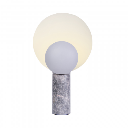 Nordlux Caché elegante Tischlampe Grau GU10 skulpturales Design